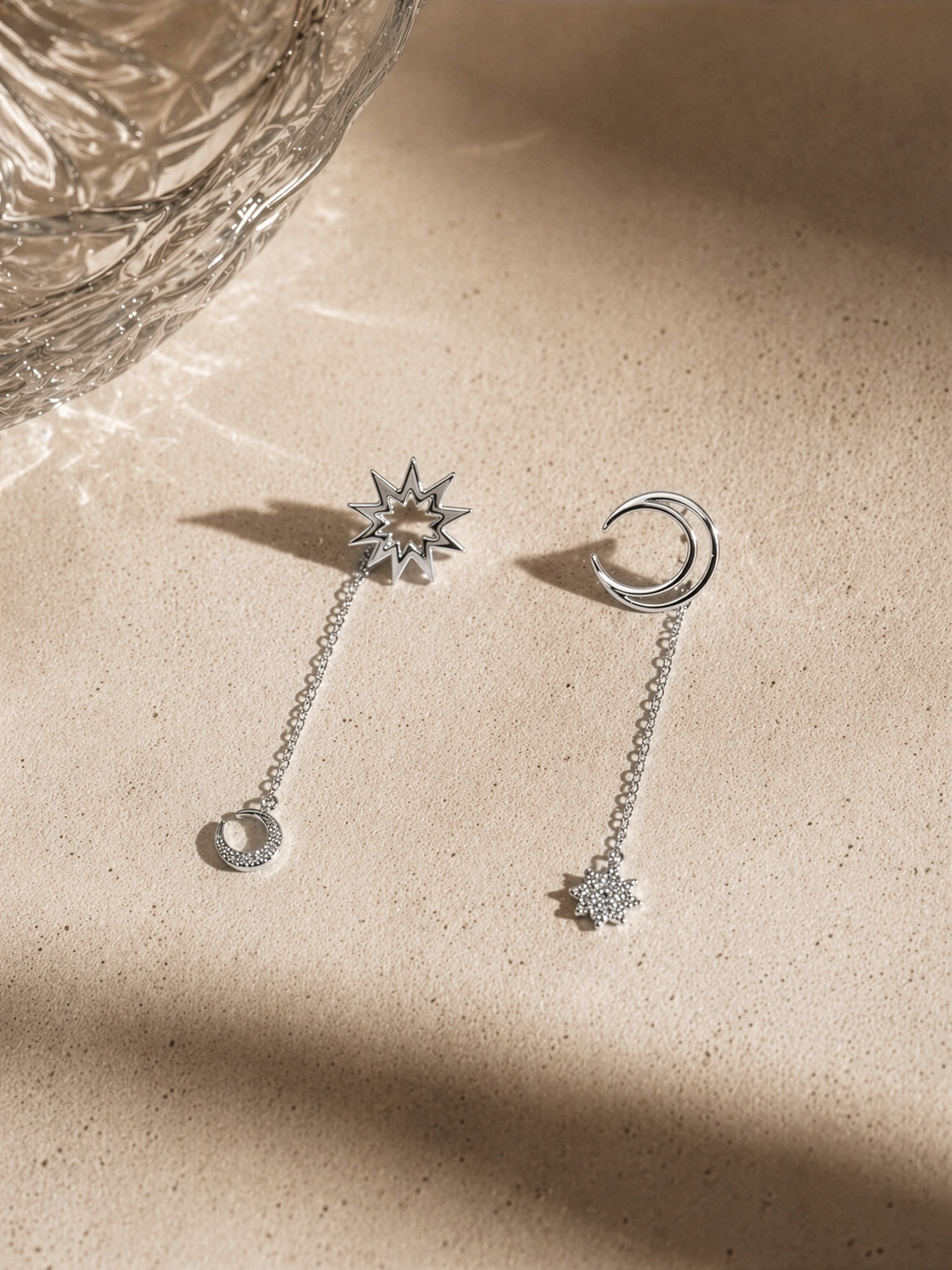 Celestial Mismatch Drop Earrings