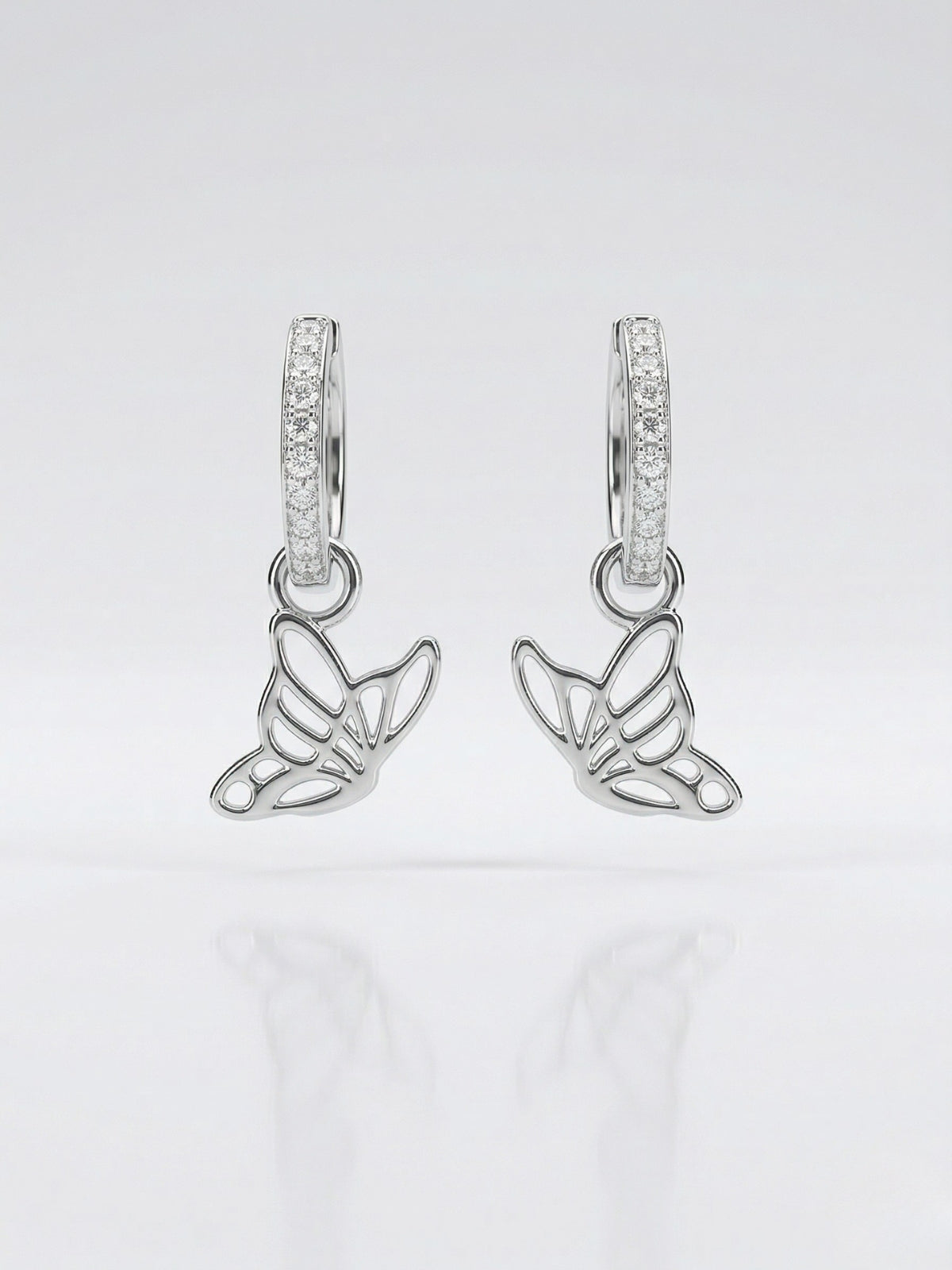 Butterfly Outline Hoops
