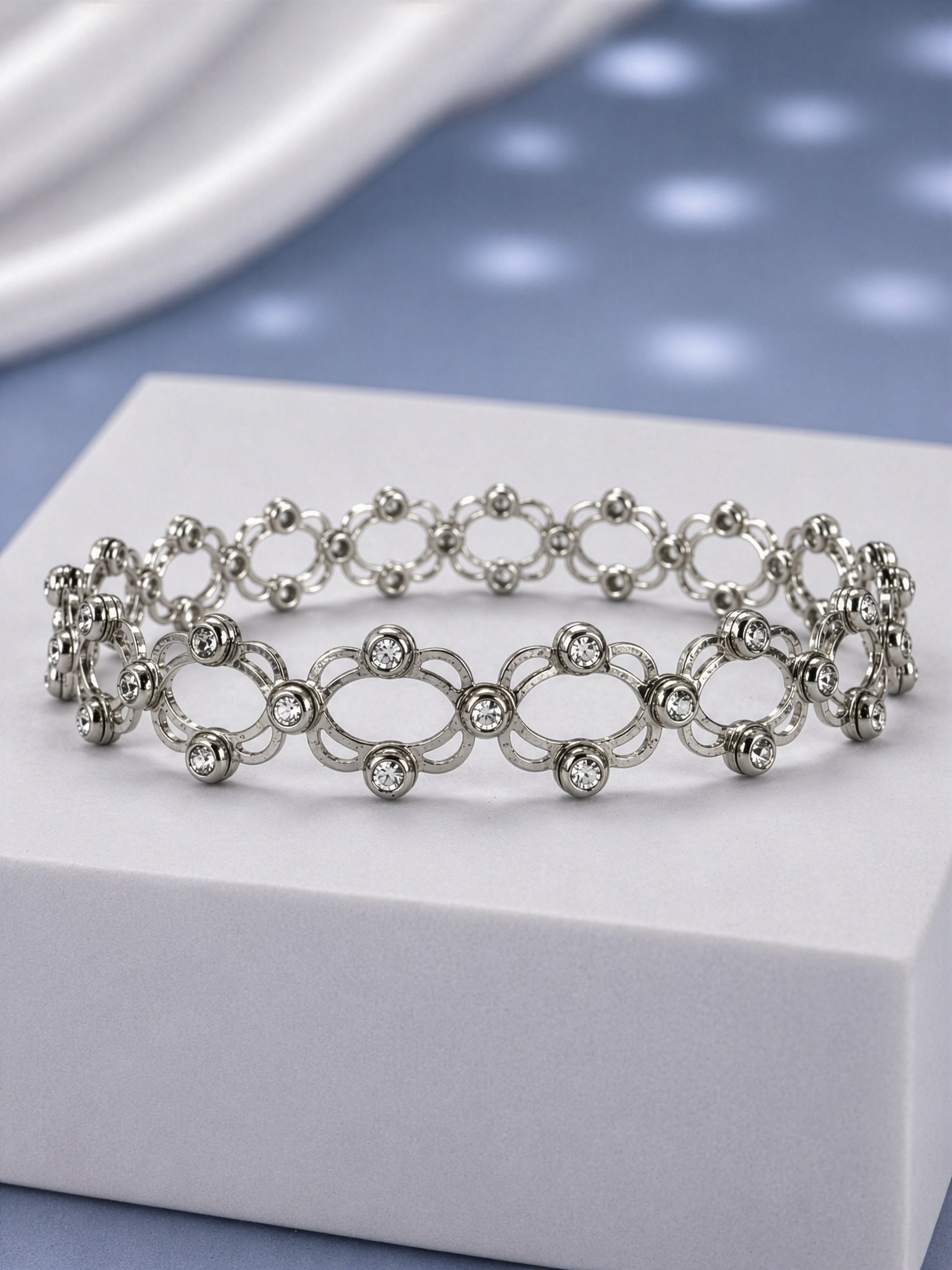 Eclipse Crystal Link Cuff