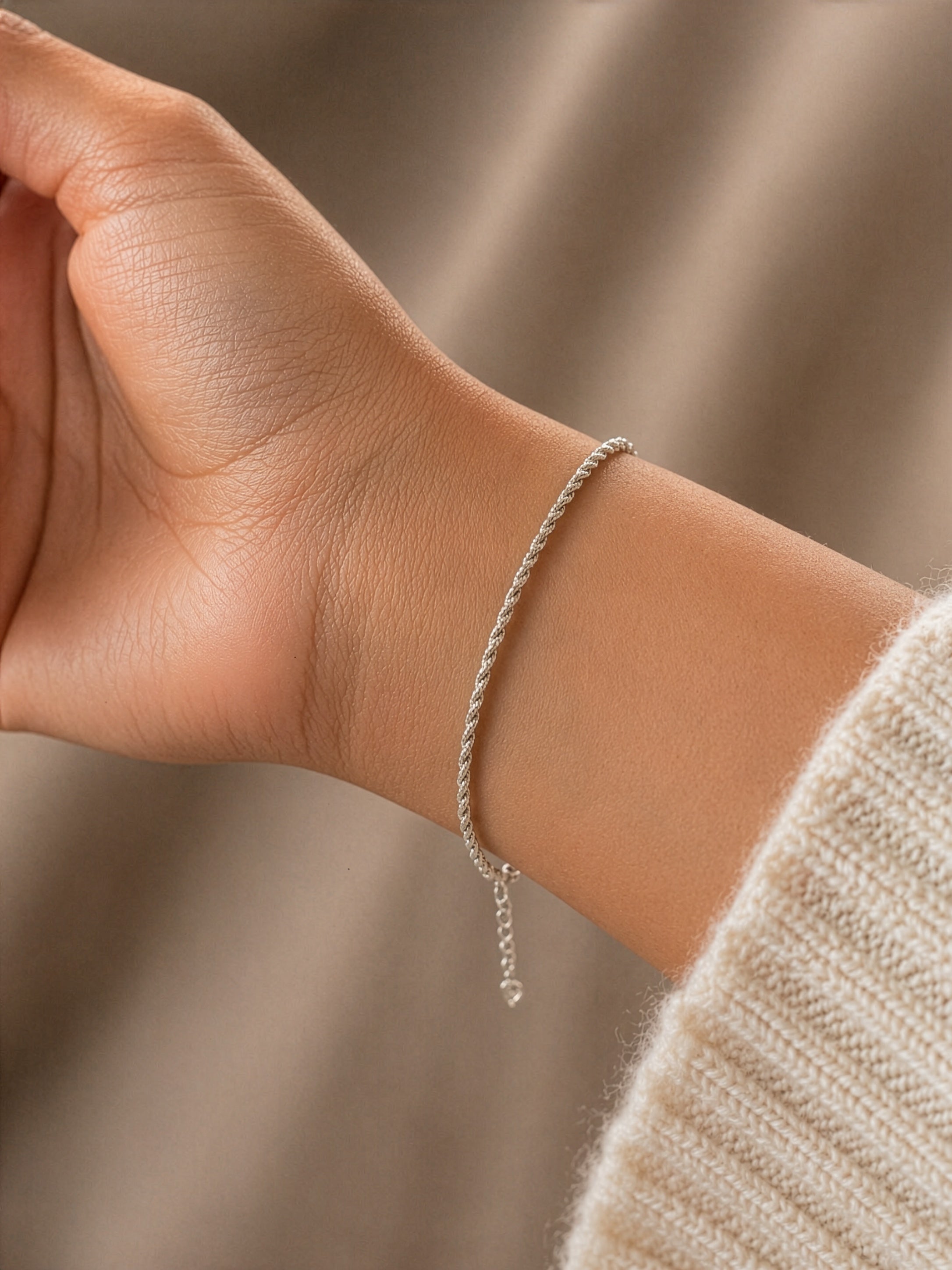 Twisted Rope Chain Bracelet