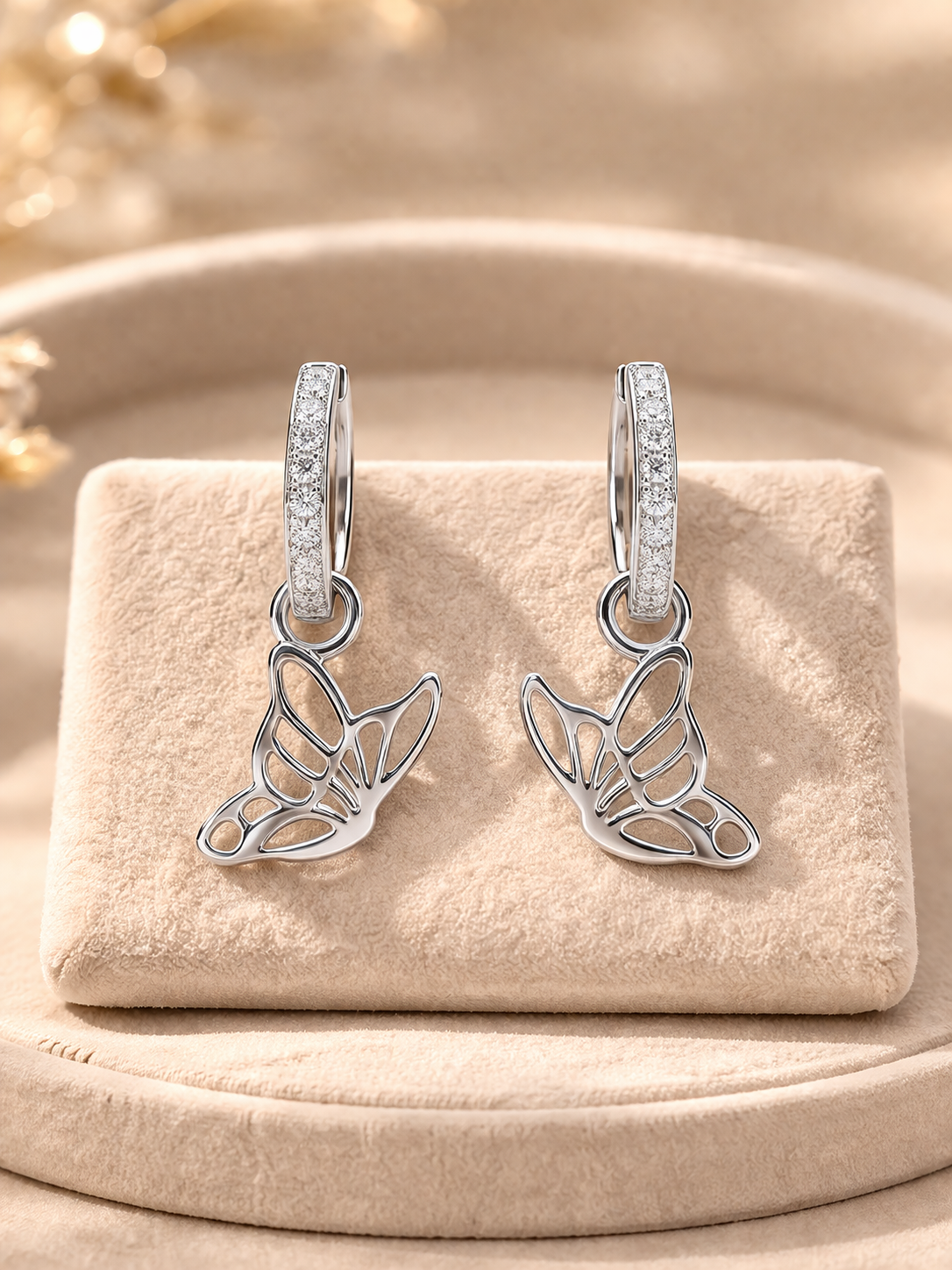 Butterfly Outline Hoops