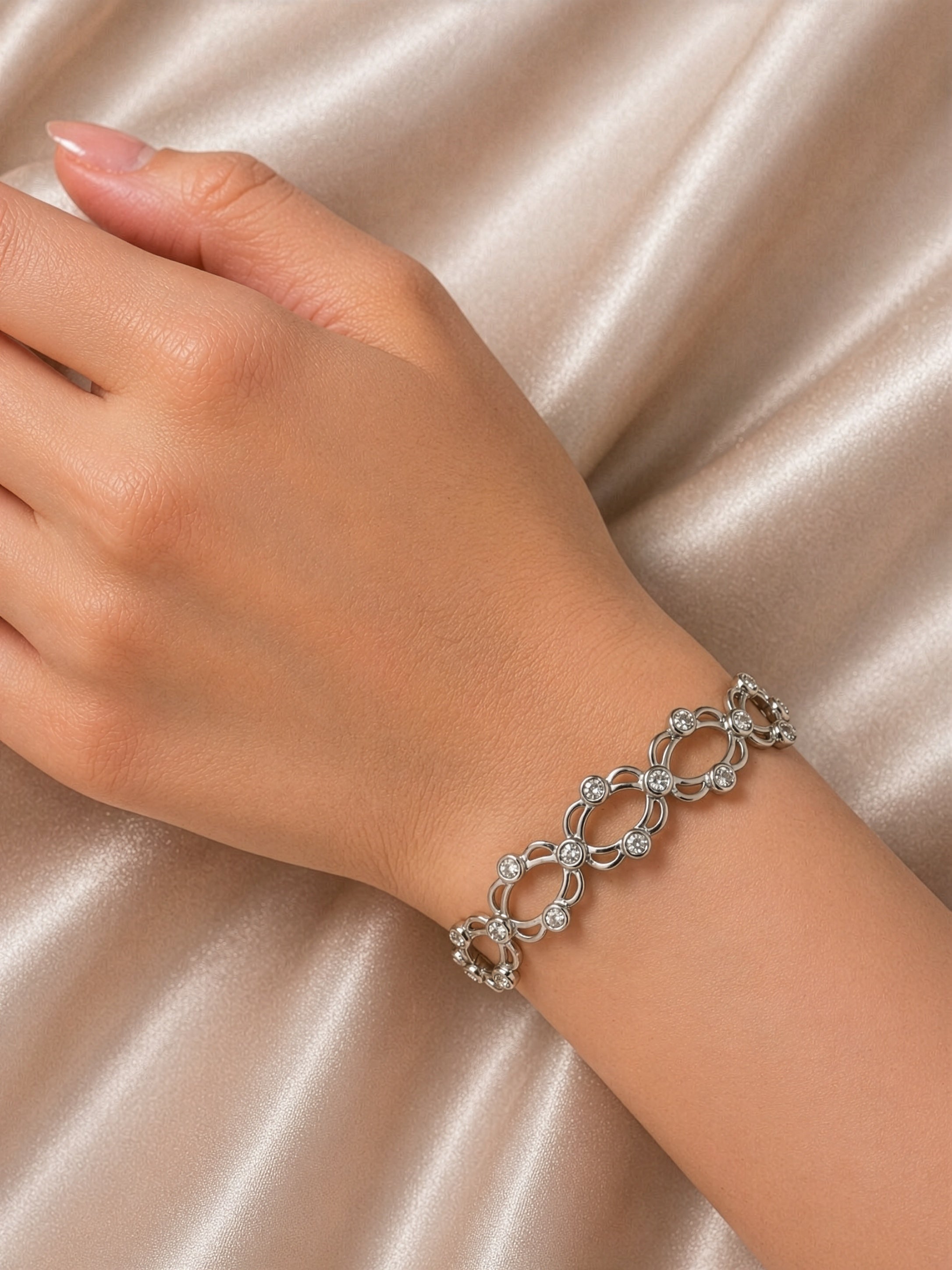 Eclipse Crystal Link Cuff