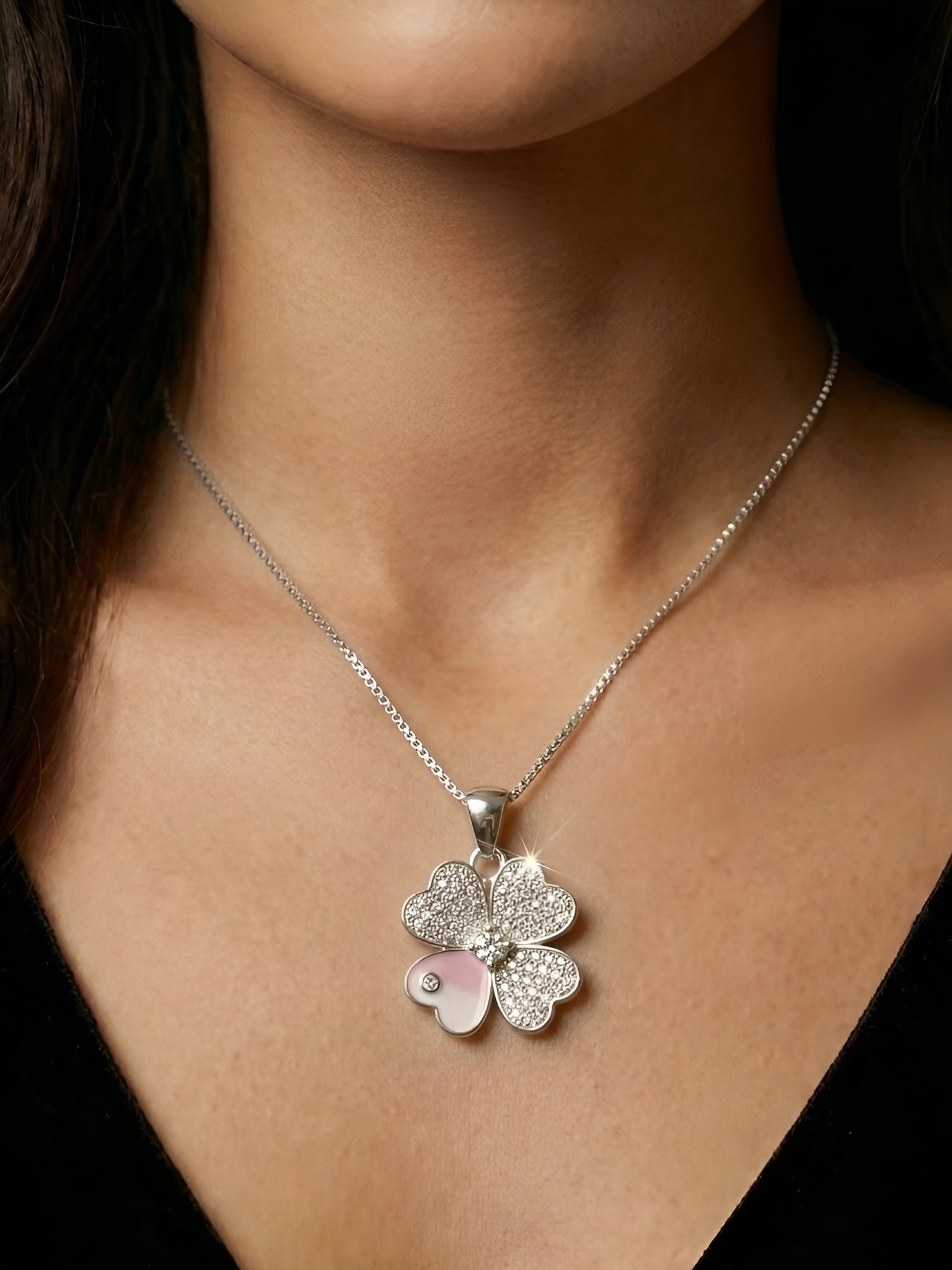 Clover & Heart Pendant