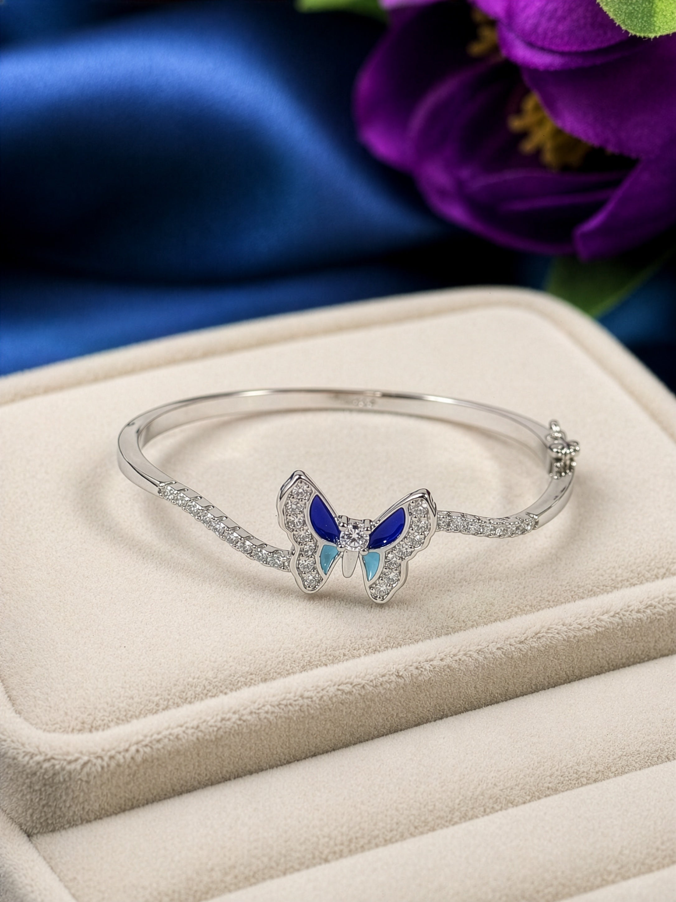 Butterfly Elegance Silver Bracelet