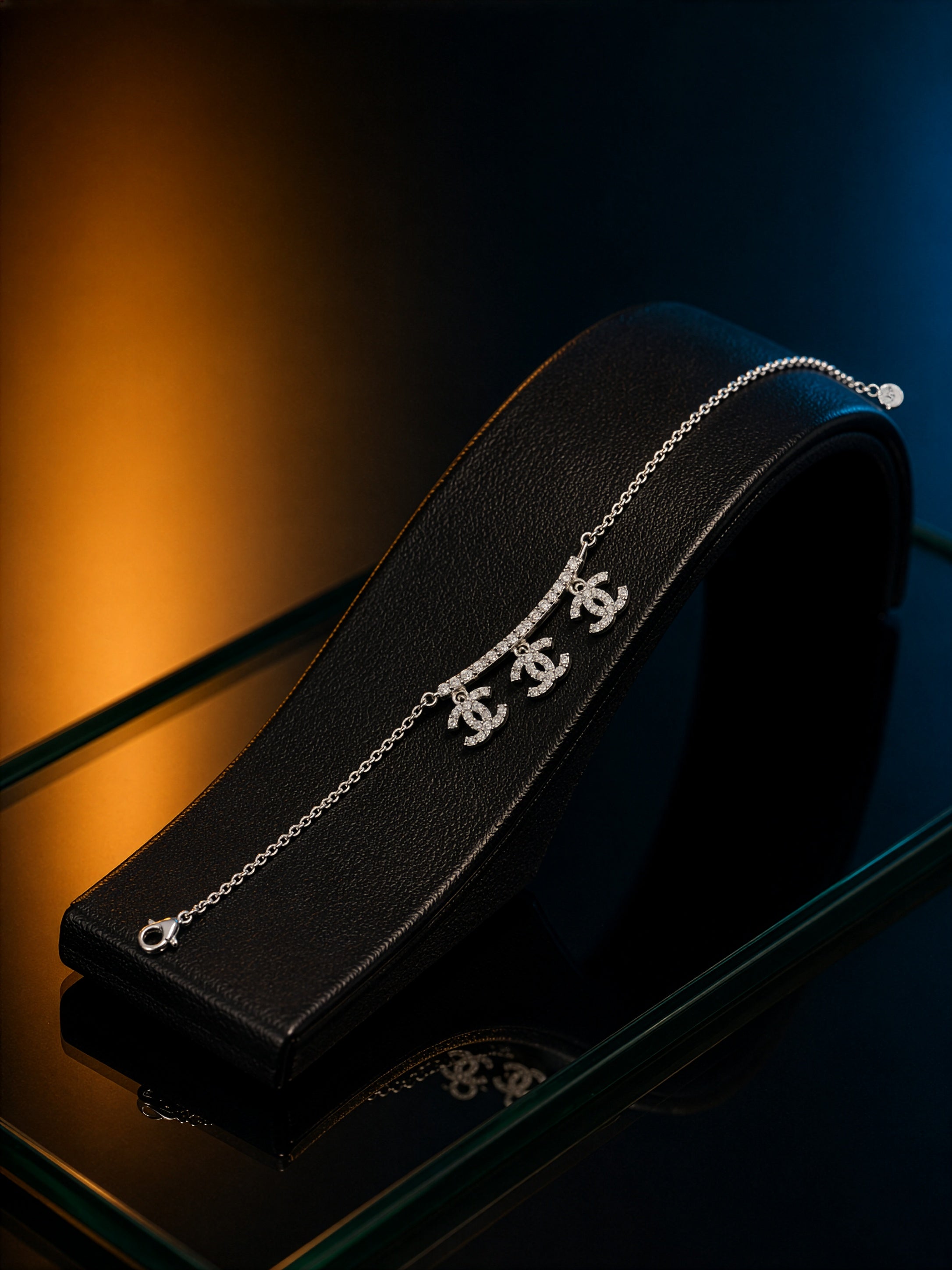 Charm Drop Crystal Bracelet