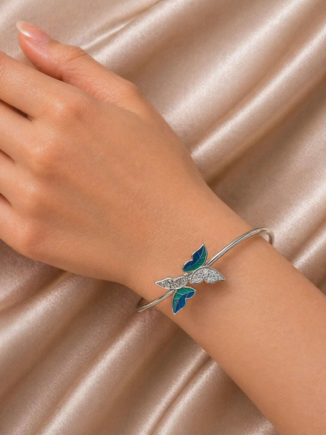 Ocean Wings Silver Bracelet