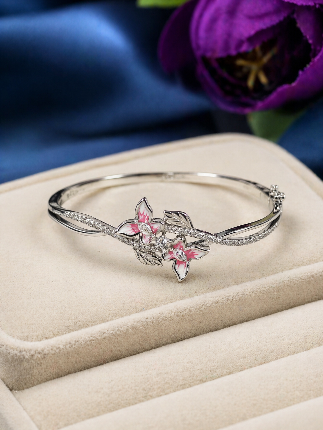 Blossom Grace Silver Bracelet