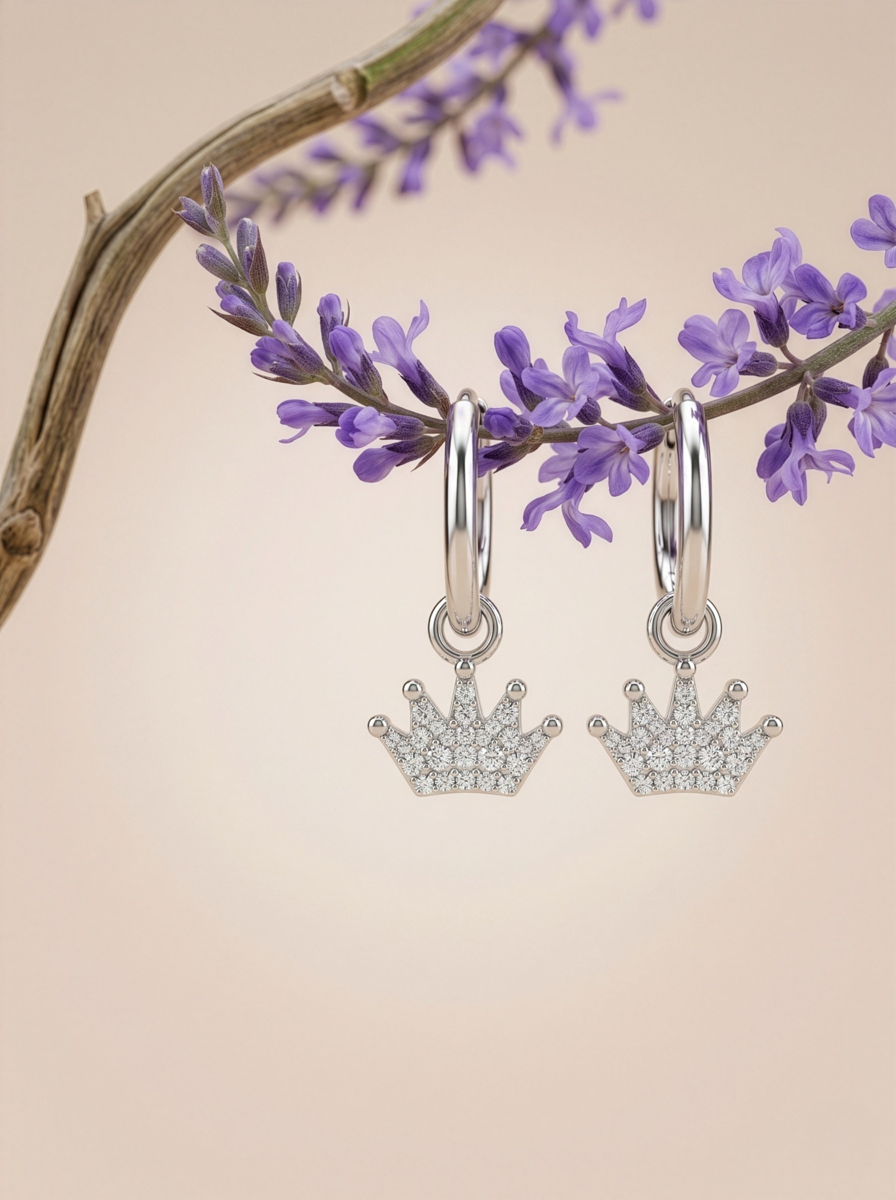 Crown Spark Hoops